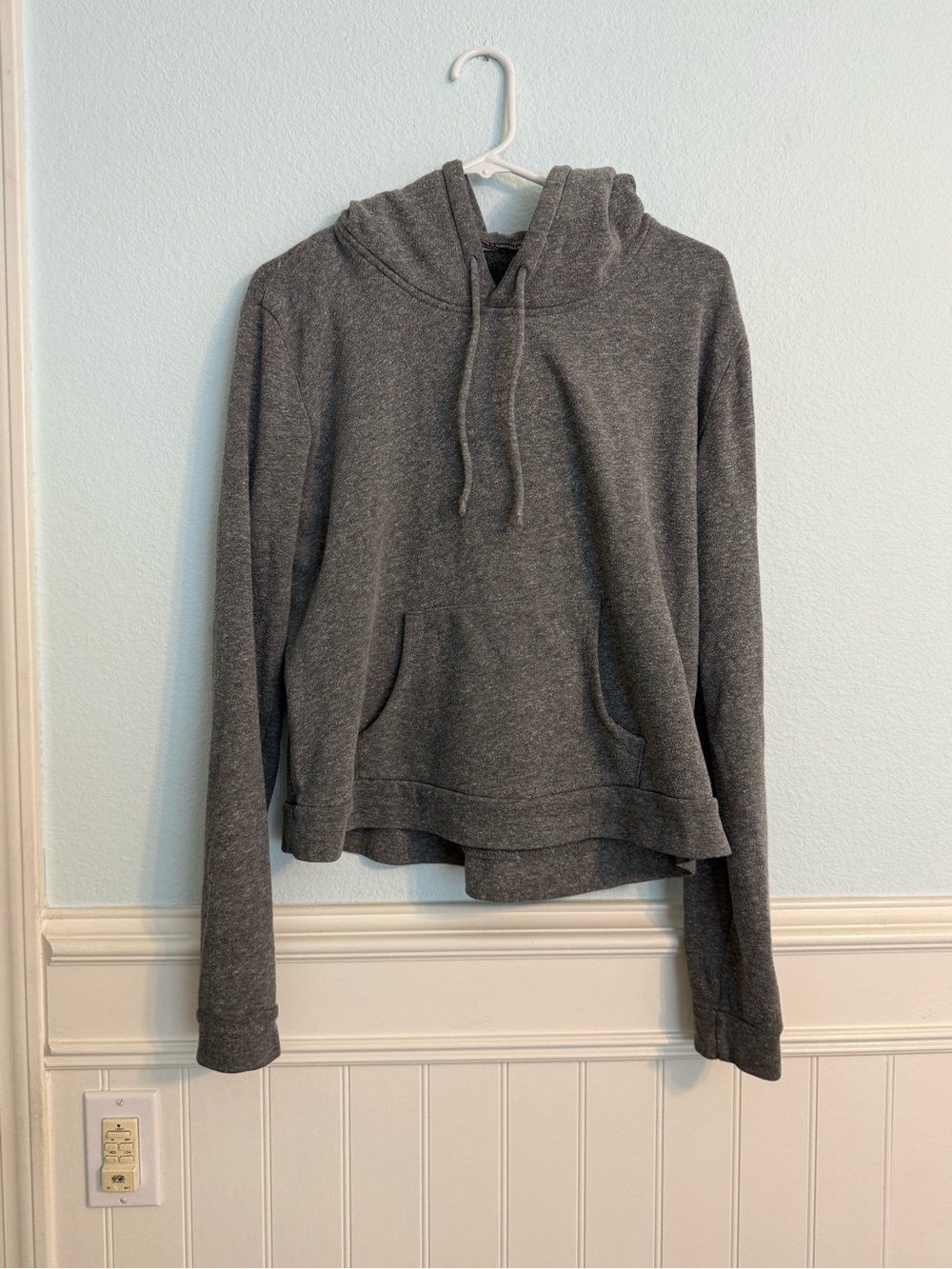 Brandy Melville Cozy Women's Gray Hooded Sweater
